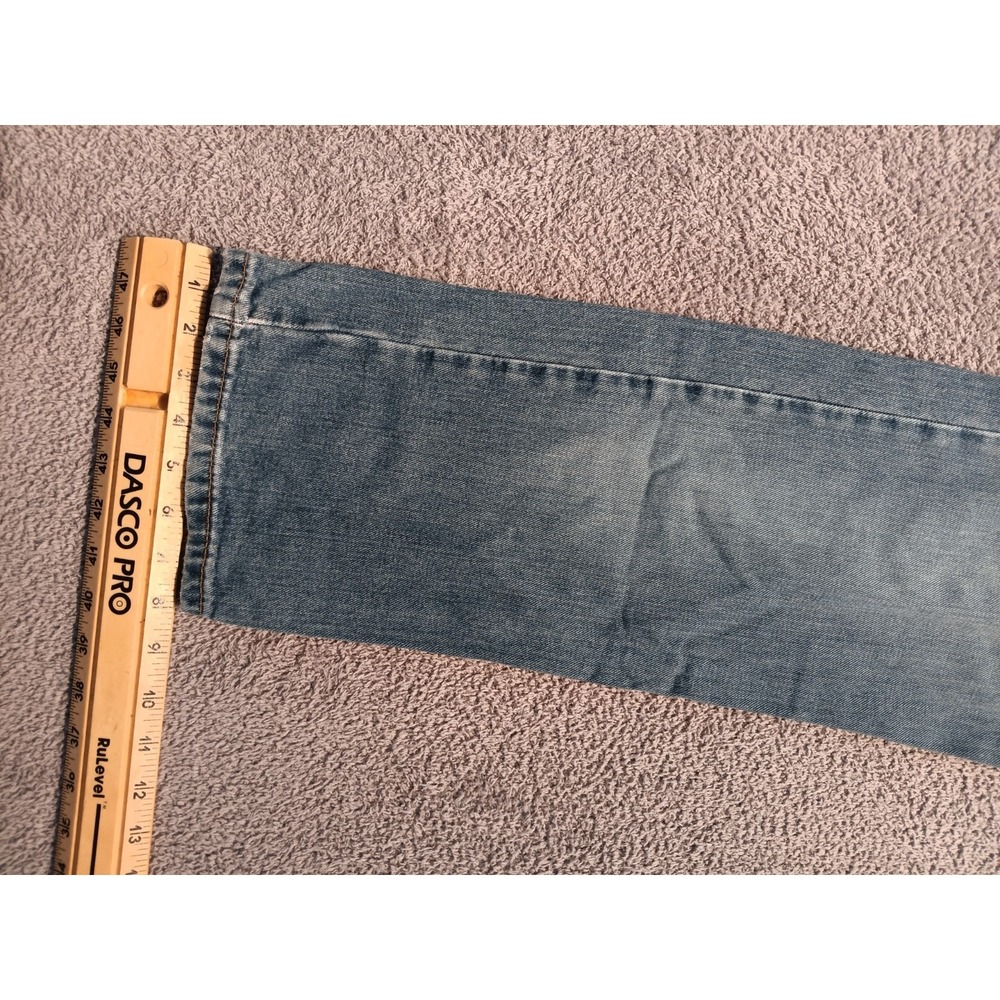 Levi's 505 Regular Fit Men's W32 L34 Blue Denim Straight Leg Jeans - Picture 6 of 9